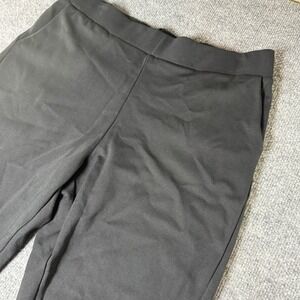 LOGO Lori Goldstein Black Stretch Knit Pull‎ On Pants Women's Size M Jogger